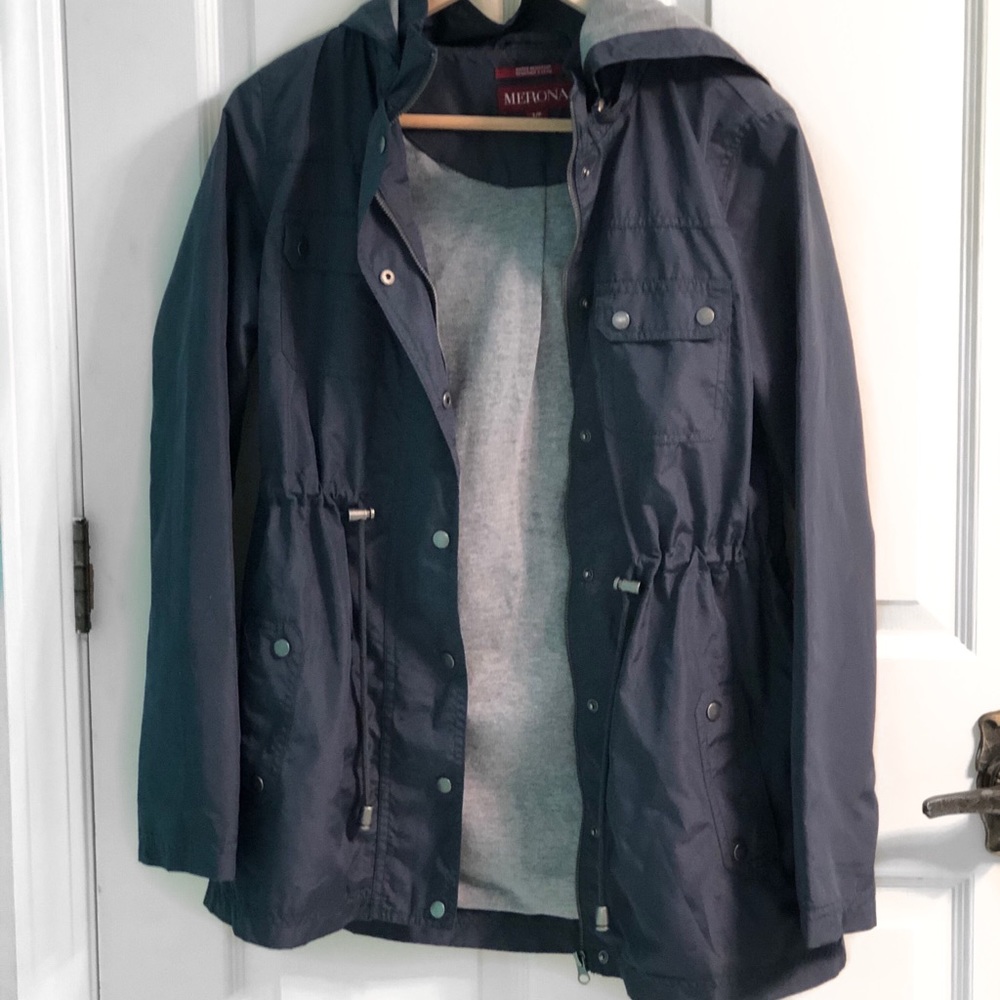 Merona | Gray Hooded Winter Rain Jacket| S